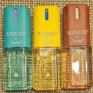 Vacation Brand Fragrance Spray Set of 3 - After Sun, Vacation & Grand Cuvee